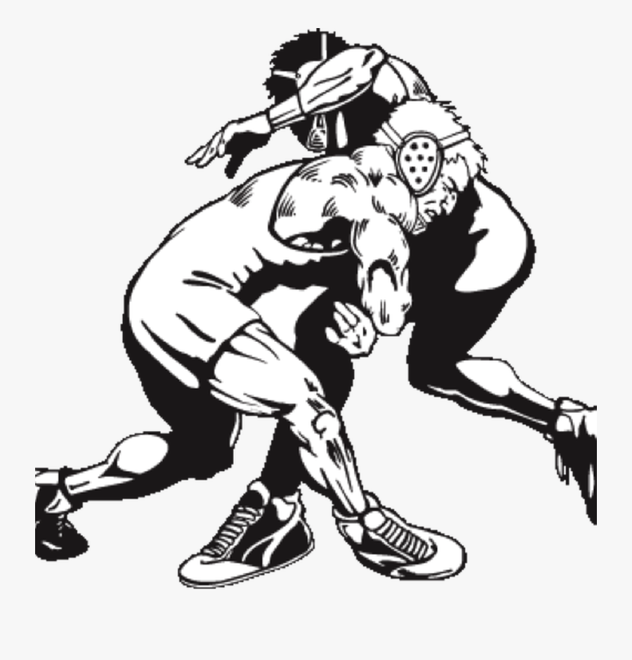 Wrestling Images Black And White, Transparent Clipart