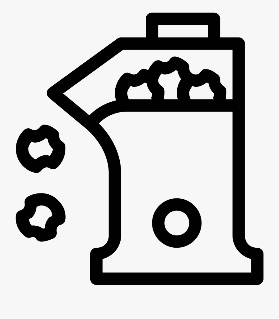 Transparent Popcorn Pieces Clipart Black And White - Popcorn Maker Icon, Transparent Clipart