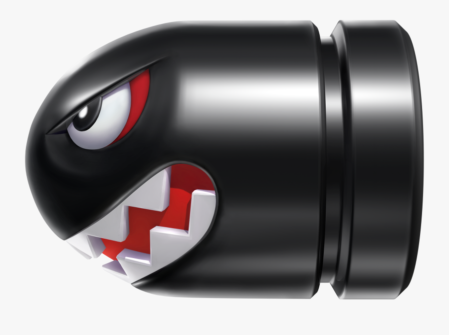 Enemy Art From New Super Mario Bros - Mario Bullet, Transparent Clipart