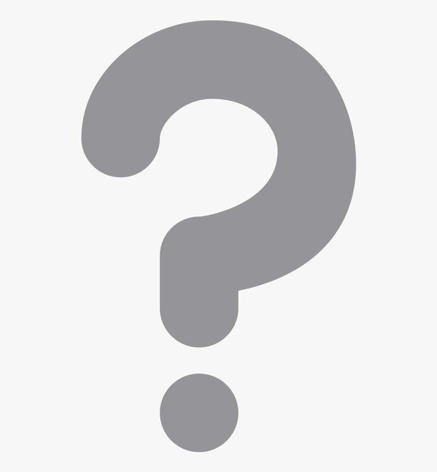Black Question Mark Emoji Clipart , Png Download - Transparent Background Question Mark Grey Png, Transparent Clipart