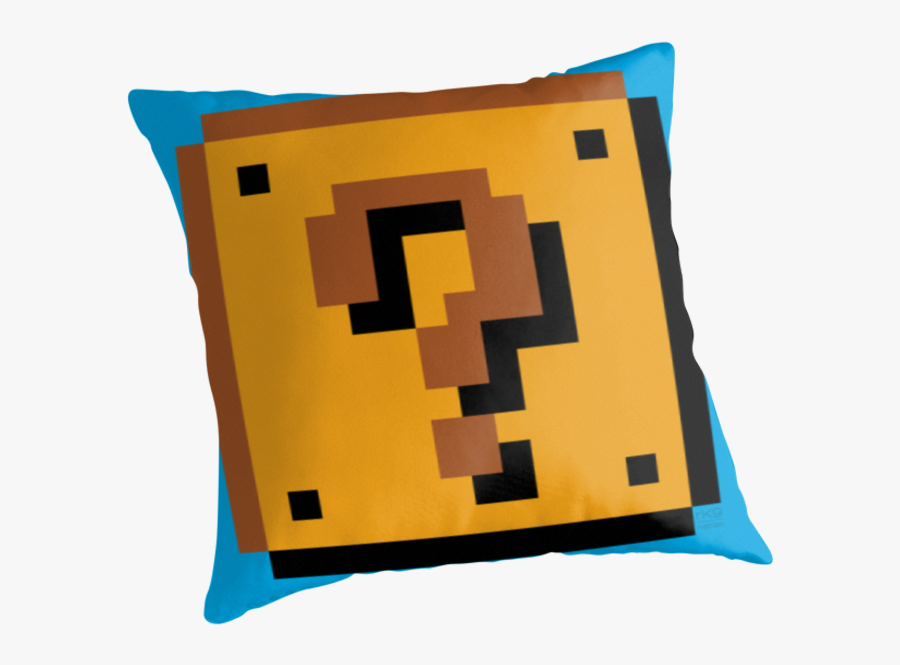 Question Mark Clipart Mario - Super Mario Bros Question Block Png, Transparent Clipart