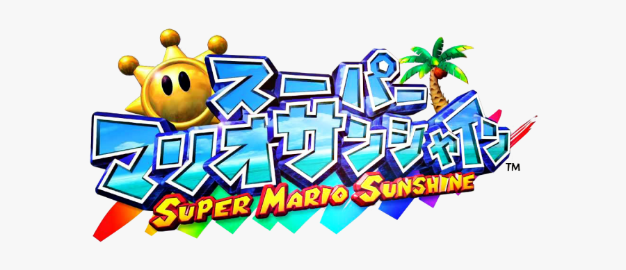 Super Mario Sunshine Logo Png - Super Mario Sunshine Japanese Logo, Transparent Clipart