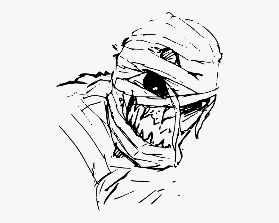 Graphic Freeuse Download Wrestling Headgear Clipart - Ancient Egypt Mummy Drawings, Transparent Clipart