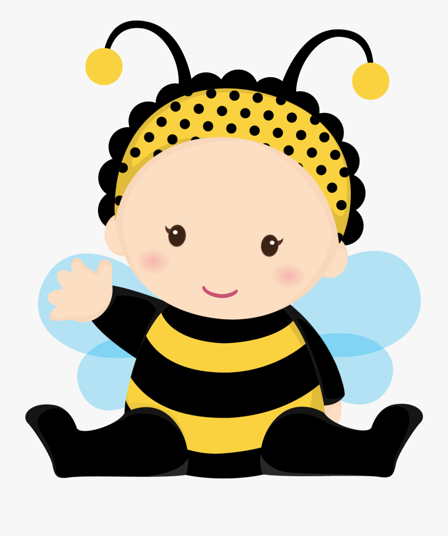 Transparent Cute Bee Png - Abelhinha Png, Transparent Clipart
