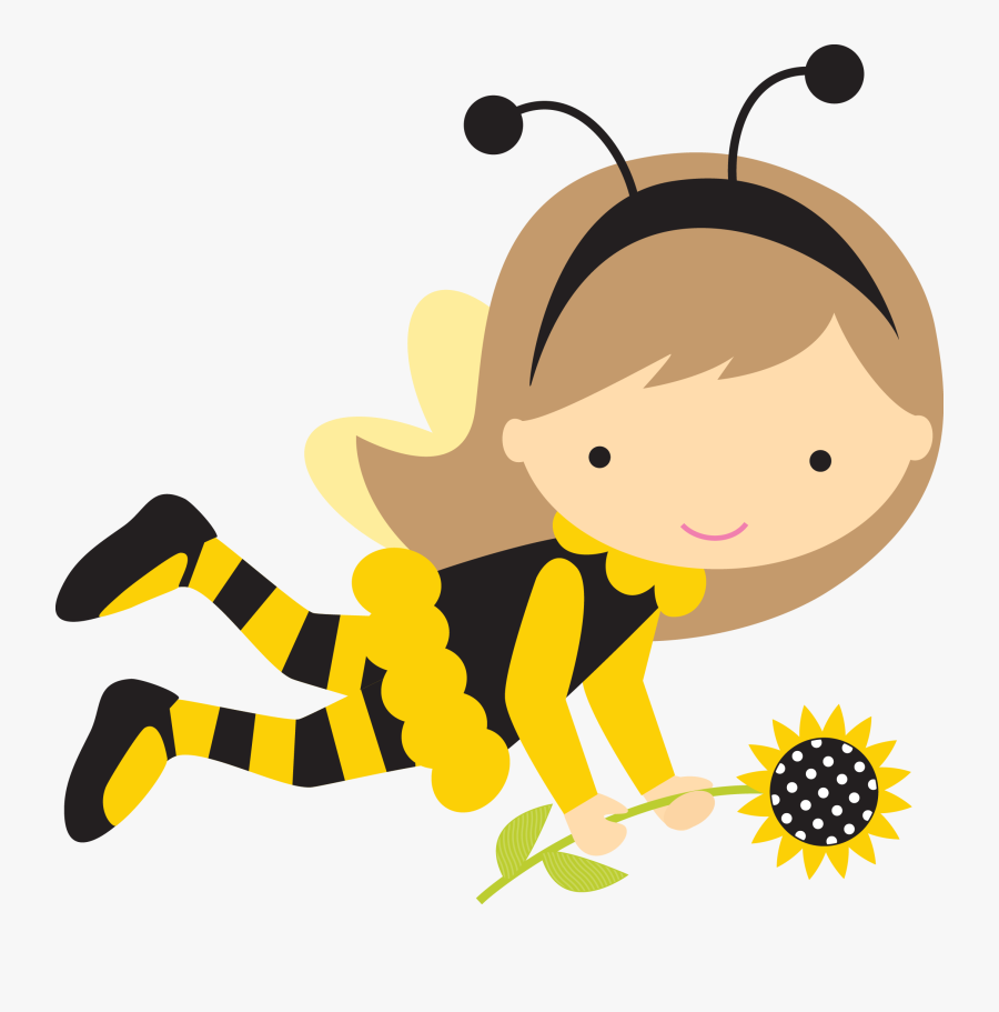 Bumble Bee Girl Clipart, Transparent Clipart