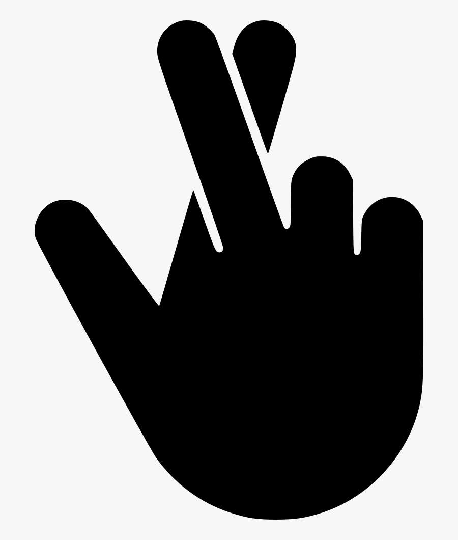 Hand Fingers Crossed Svg Png Icon Free Download - Fingers Crossed Png Transparent, Transparent Clipart