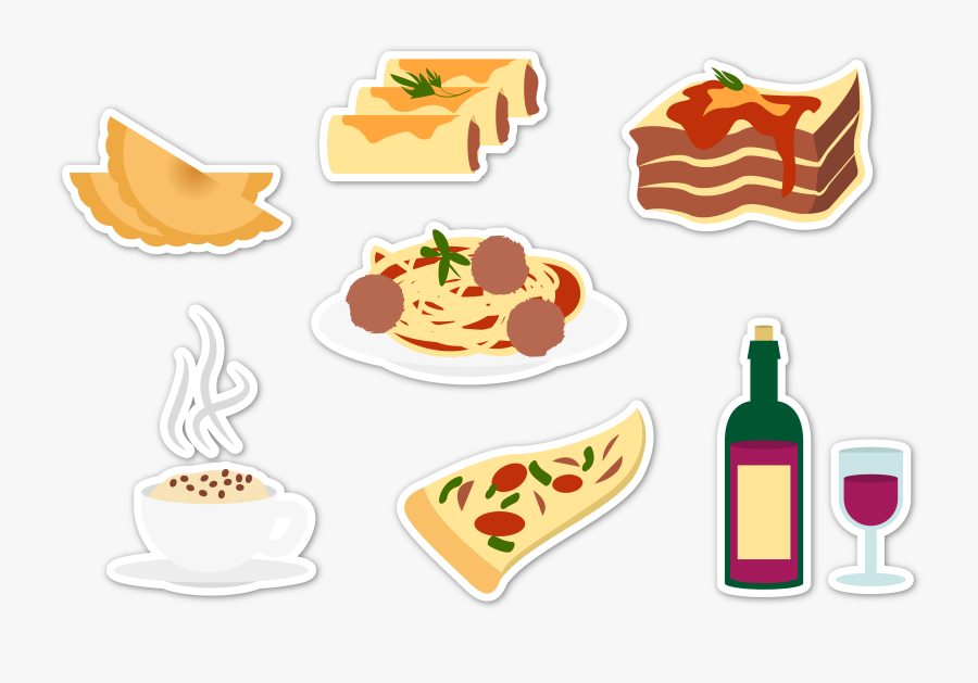 Cuisine Lasagne Illustration Characteristic - Italian Food Illustration, Transparent Clipart