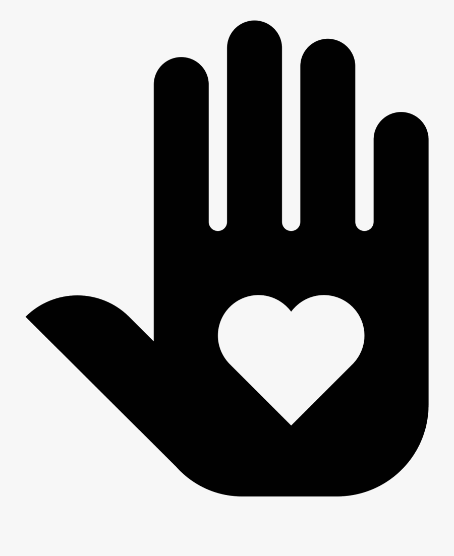 This Is A Picture Of A Right Hand With It"s Fingers - Volunteering Icon, Transparent Clipart