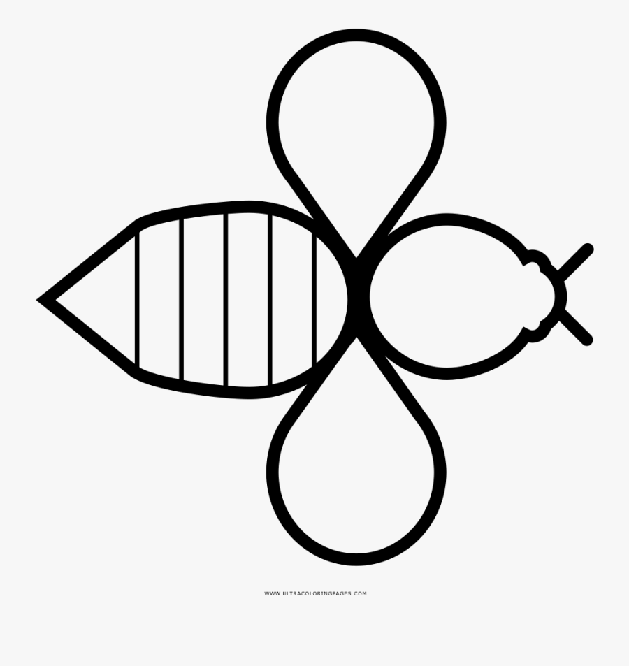 Queen Bee Coloring Page, Transparent Clipart