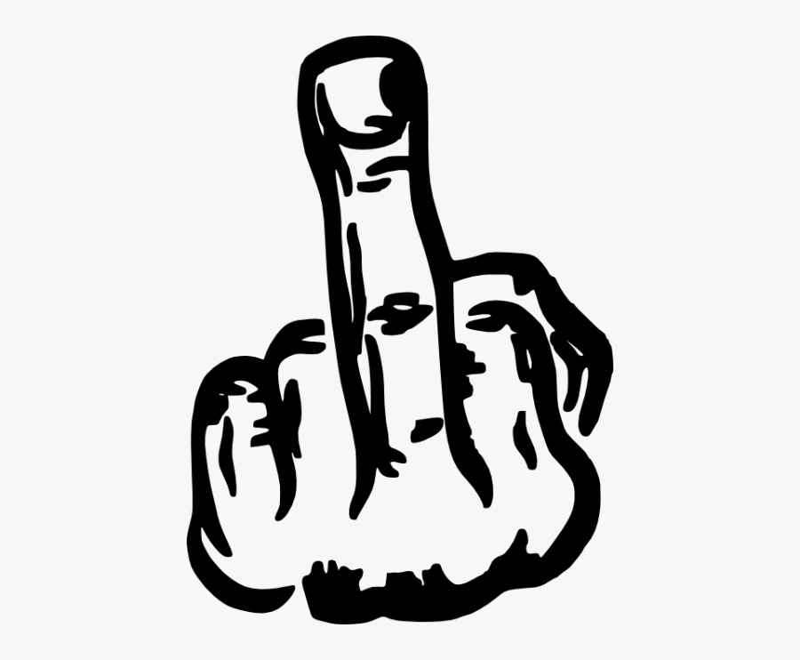 Fingers Clipart Mid - Middle Finger Logo Png, Transparent Clipart