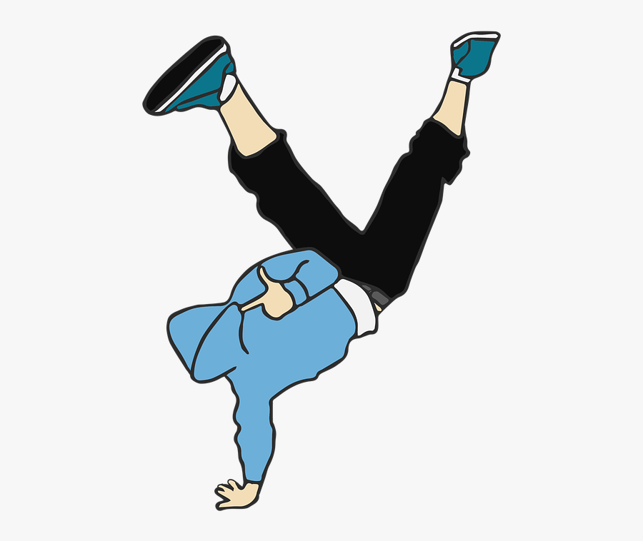 Kick,cartoon,arm,b Boying,flip ,dance,hip Hop Dance,performing - Hip Hop Dance Animated, Transparent Clipart