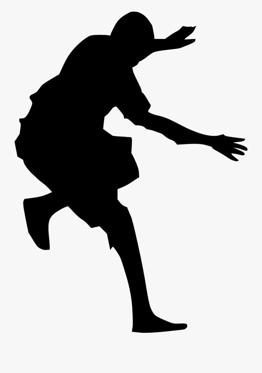 Dance, Man, Black, People, Guy, Silhouette, Male - Man Jumping Silhouette, Transparent Clipart