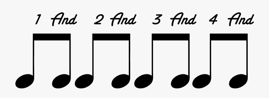 Counting Eigtht Notes, Transparent Clipart