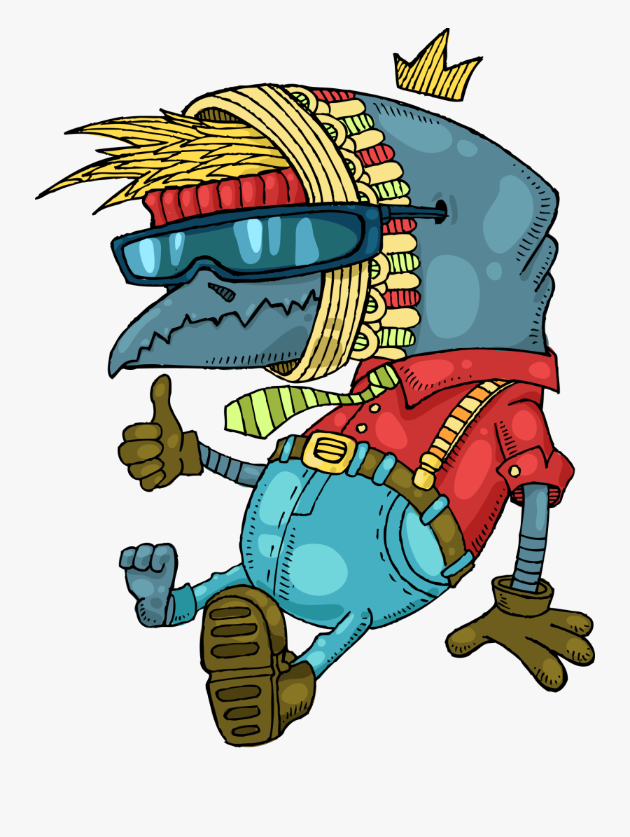 Hip-hop Cartoon Illustration Bird Free Download Png - Gambar Kartun Hip Hop, Transparent Clipart