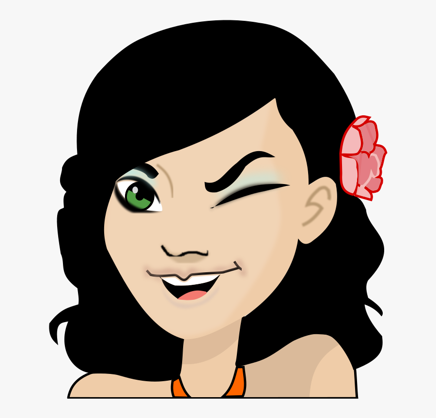 Wink Clip Art At Vector Clip Art Free Image - Dirty Sex Jokes On Girl, Transparent Clipart