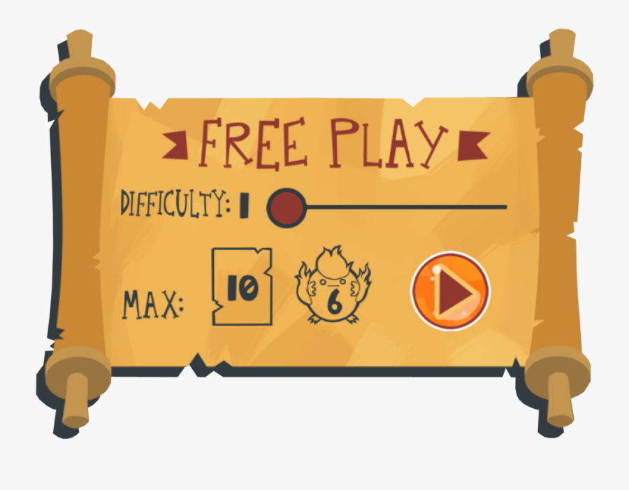 Free Play Menu From The Counting Kingdom, Math Game - Illustration, Transparent Clipart
