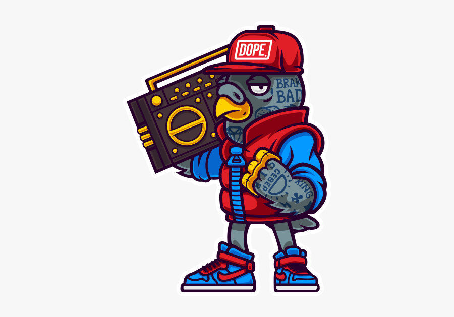 Graffiti Character Vector Art, Transparent Clipart