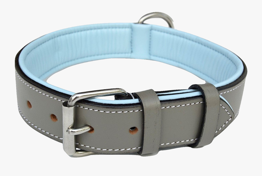 Transparent Dog With Collar Clipart - Soft Leather Dog Collars, Transparent Clipart