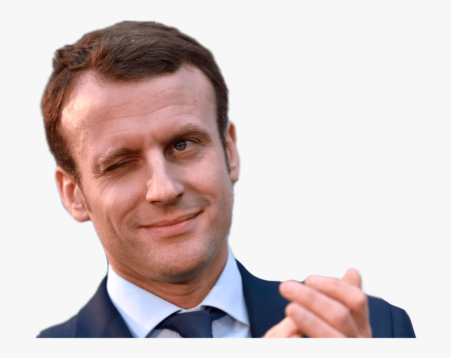 Emmanuel Macron Wink - Rothschild Banker, Transparent Clipart