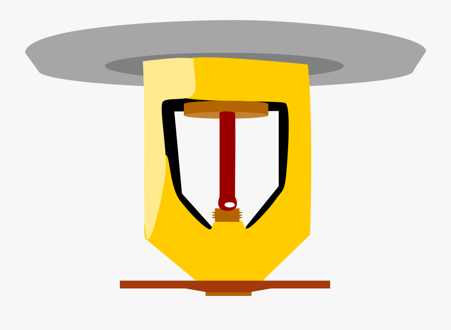 Angle,yellow,table - Fire Sprinkler Clipart, Transparent Clipart