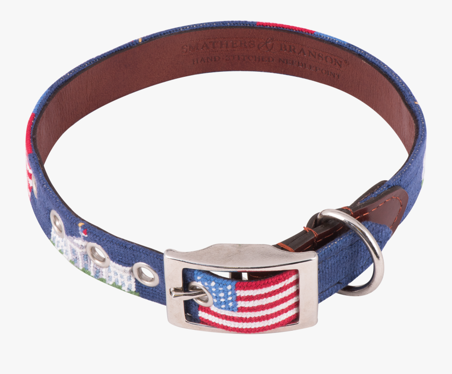 Smathers & Branson Needlepoint White House S/m Dog - Belt, Transparent Clipart