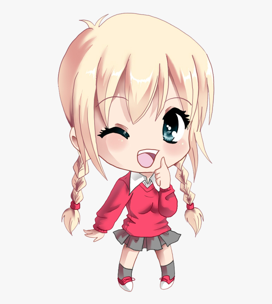 Clipart Freeuse Stock Kristen Mcguire - Wink Anime Girl, Transparent Clipart