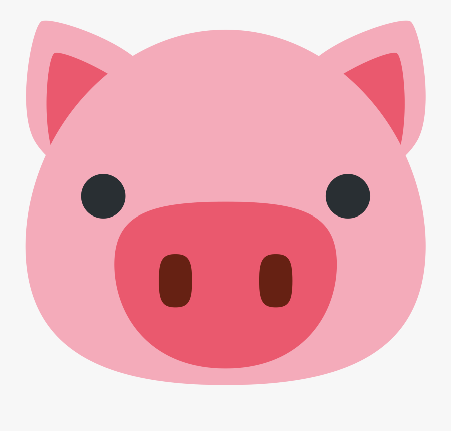 Pig Face Emoji By Winkham Redbubble Clipart Transparent - Cartoon Pig Face Png, Transparent Clipart