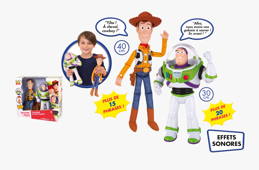 Coffret Buzz Et Woody - Toy Story 4 Woody Buzz Bo Peep Talking Dolls, Transparent Clipart