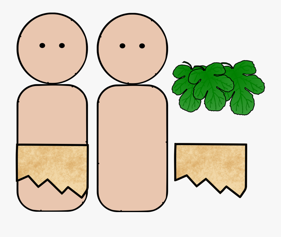 Human Behavior,leaf,food - Adam And Eve Cartoons Drawing, Transparent Clipart