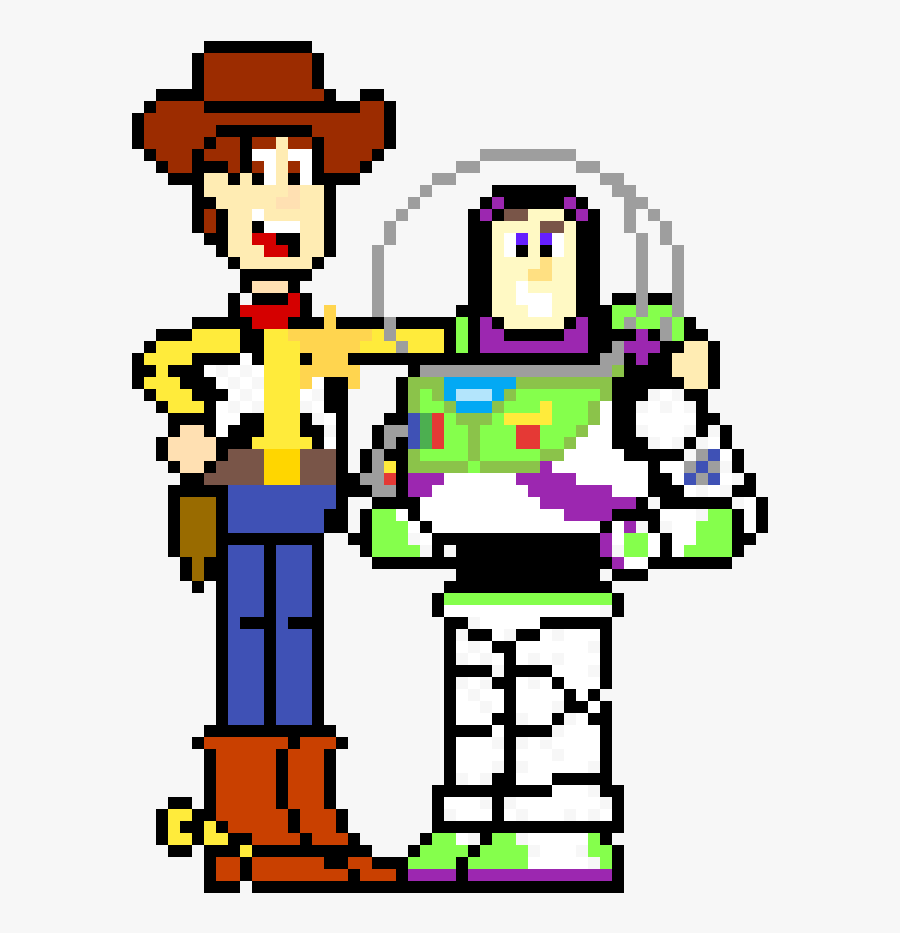 Woody Toy Story Pixel Art, Transparent Clipart