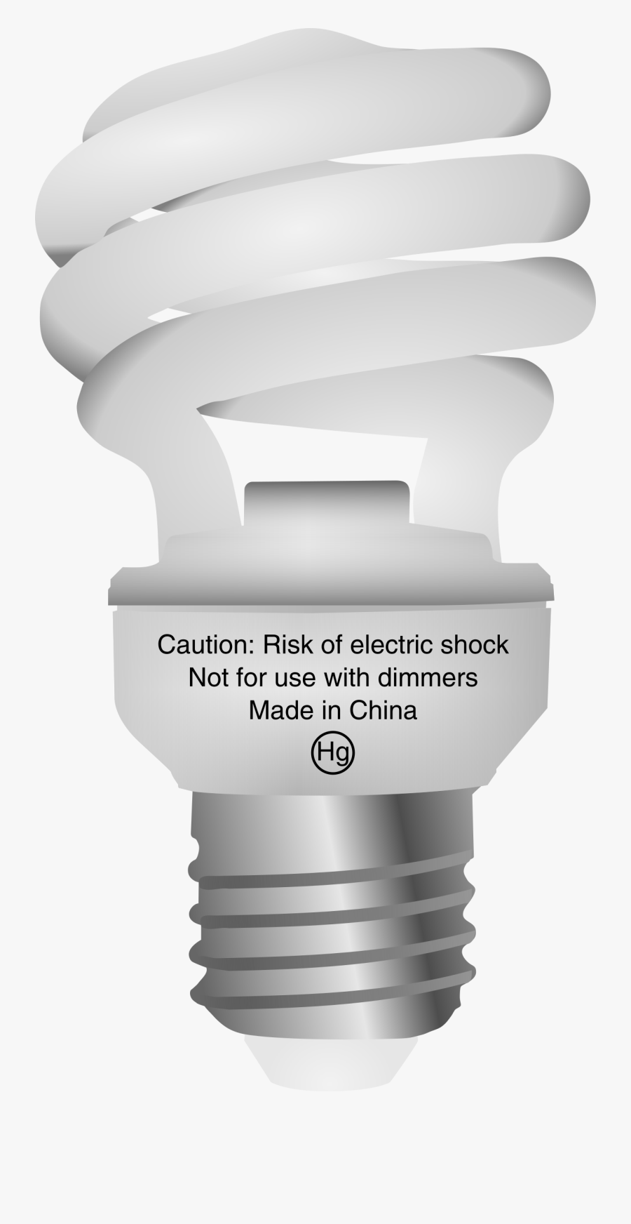 Compact Fluorescent Big Image - Fluorescent Light Bulb Png, Transparent Clipart