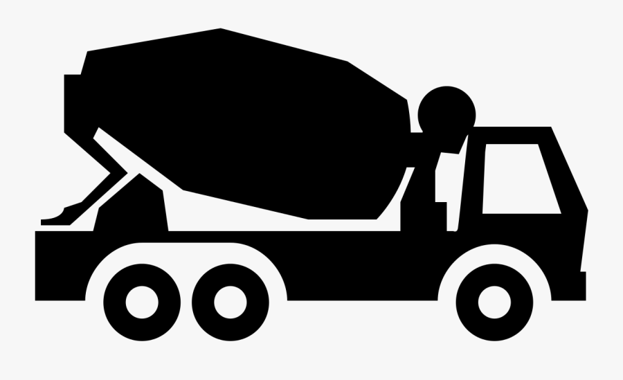 Industrial Clipart Cement Industry Concrete Mixer Icon - Concrete, Transparent Clipart