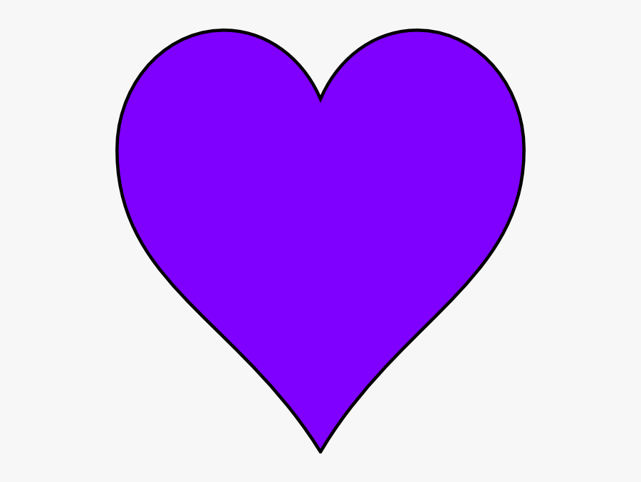 Purple Heart No Background, Transparent Clipart