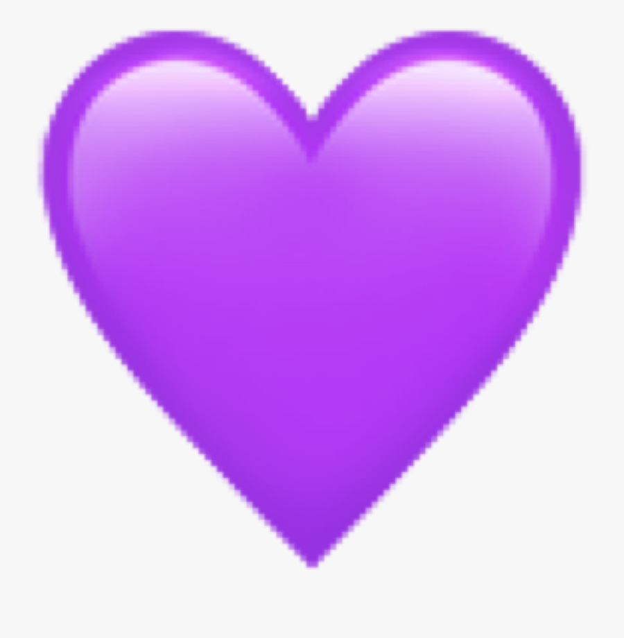 #iphone #iphoneemoji #purple #heart #emoji - Heart Purple Emoji Png, Transparent Clipart