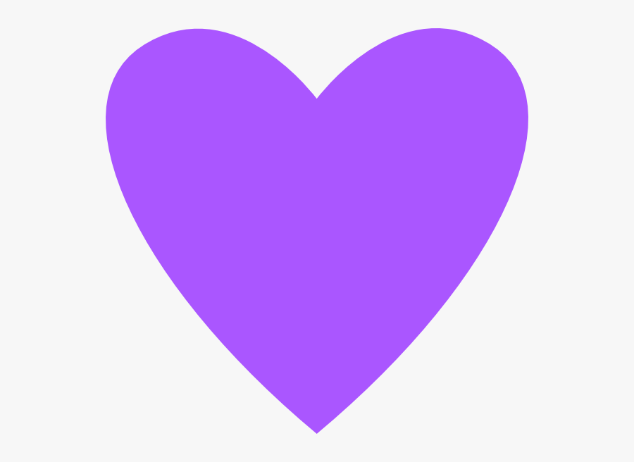 Heart Purple Clip Art At Clker - Purple Love Heart Png, Transparent Clipart