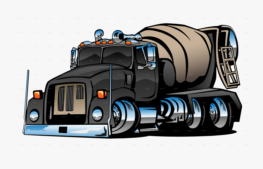 Hot Rod Cartoon Truck, Transparent Clipart