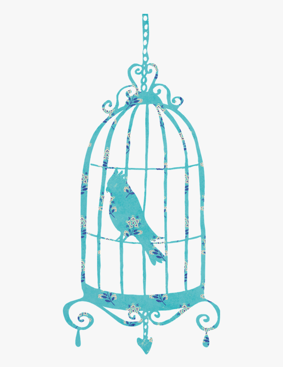 Birdcage Bird Cage - Passaro Na Gaiola Png, Transparent Clipart