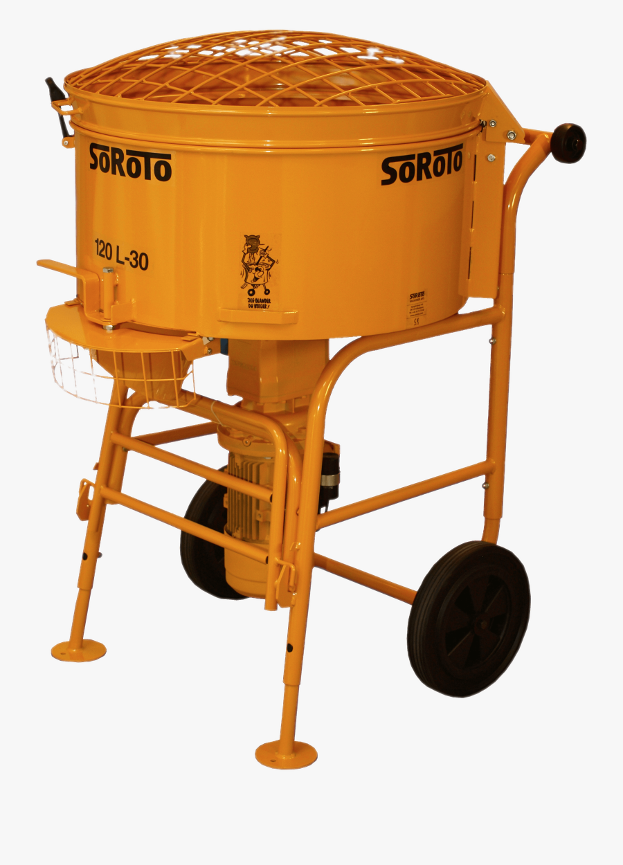 Yellow Soroto Cement Mixer, Transparent Clipart