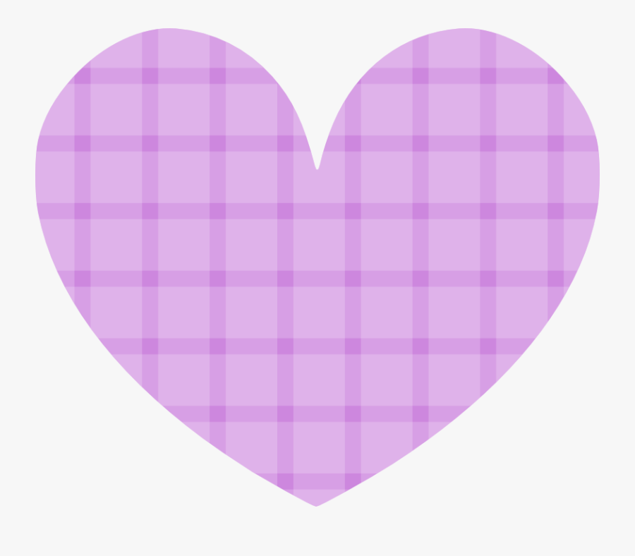 Heart Clipart Purple - Plaid Purple Background Png, Transparent Clipart