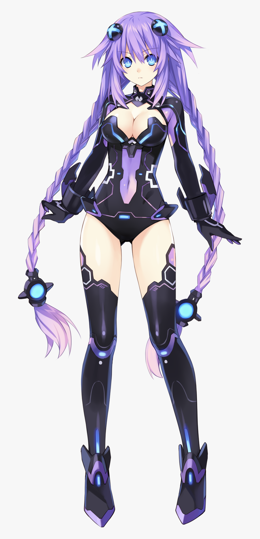 Neptune From [hyperdimension Neptunia] - Hyperdimension Neptunia Neptune Goddess, Transparent Clipart