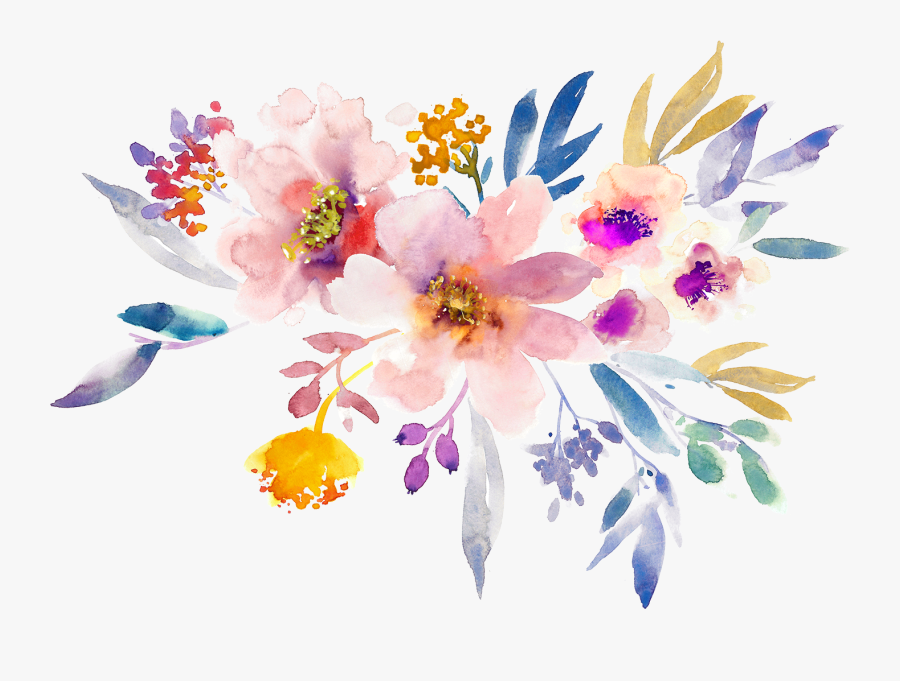 Gouache Flowers Painting Creative Free Photo Png Clipart, Transparent Clipart