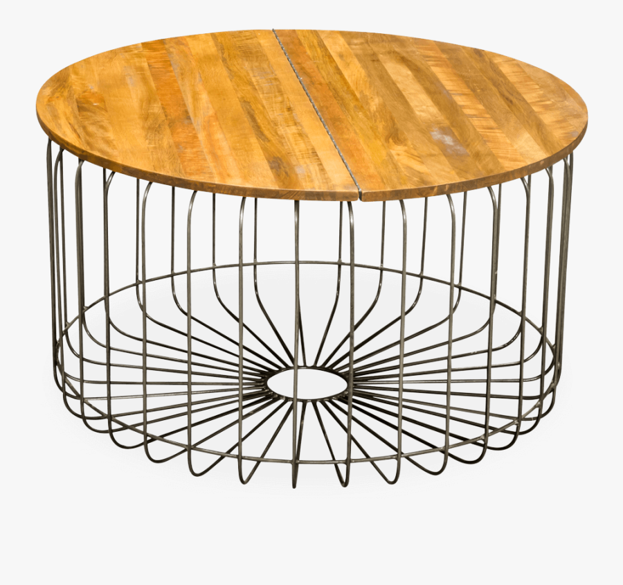 Coffee Table , Png Download - Basket Storage Coffee Table, Transparent Clipart