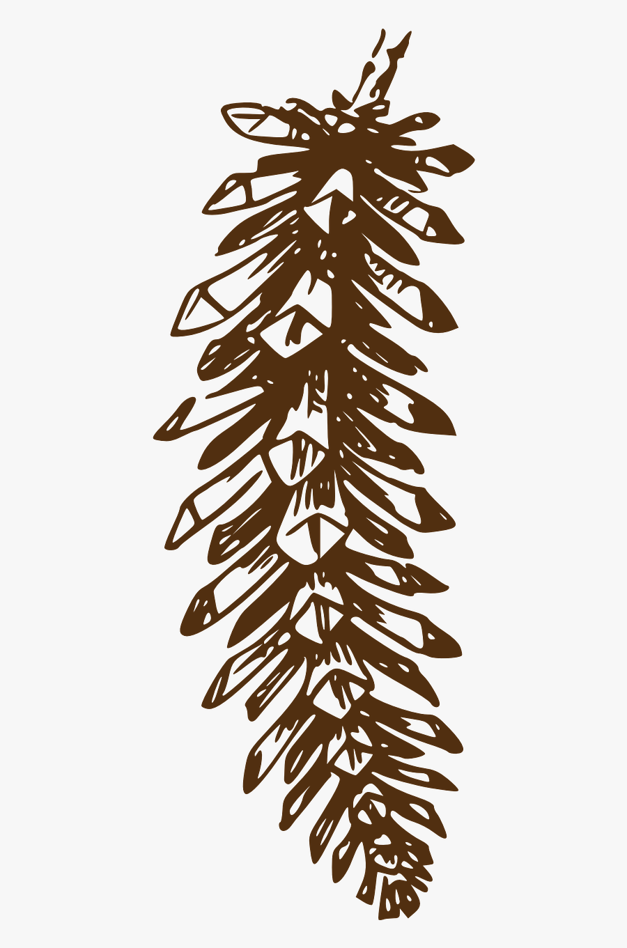 Pine Cone Cone Brown Free Picture - Pine Cone Clip Art, Transparent Clipart