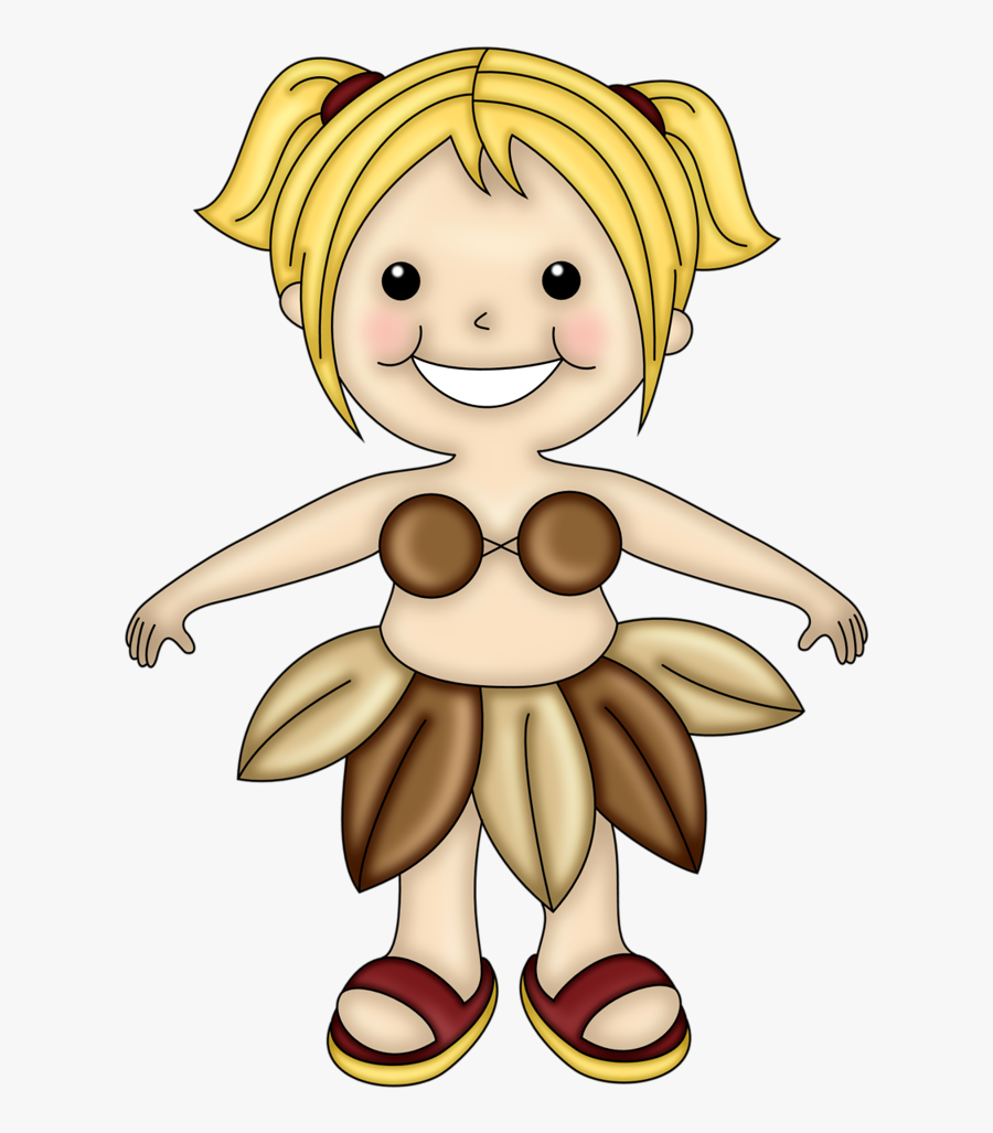 Hawaiian Aloha Tropical Hula Girl, Havaianas, Clipart, - Cartoon, Transparent Clipart
