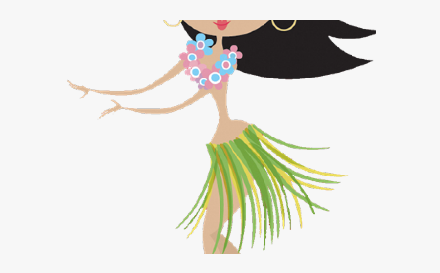 Transparent Island Clipart - Hula Girl Clip Art, Transparent Clipart