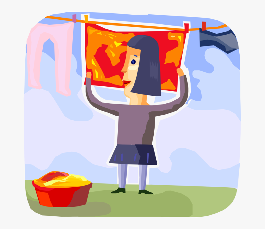 Library Laundry Vector Illustration - Illustration, Transparent Clipart