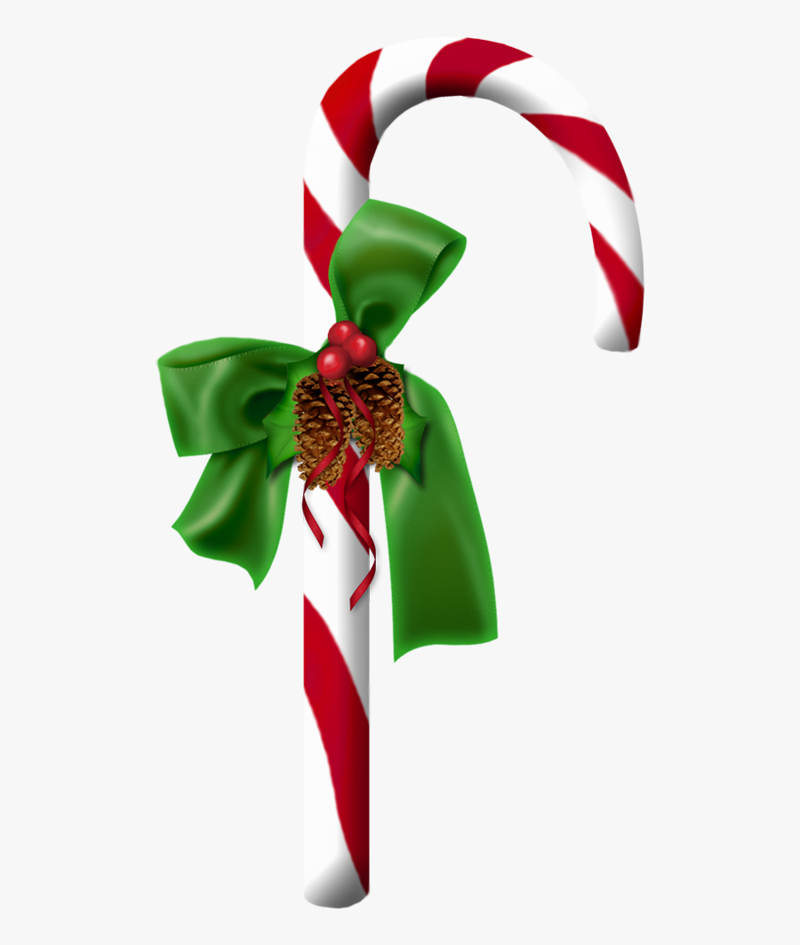 Candy Cane Holly Jingle Bell, Transparent Clipart