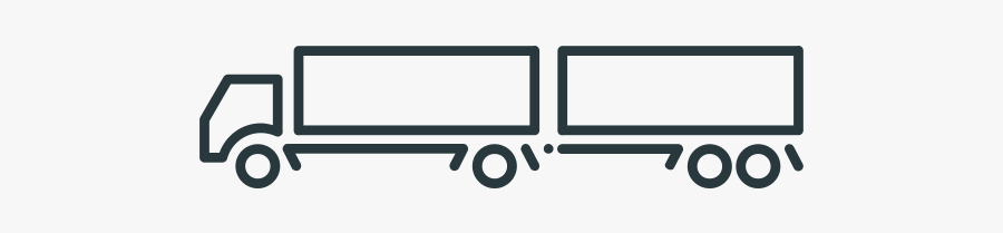 Truck - Truck Clipart Line, Transparent Clipart