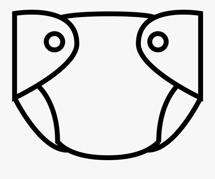 Diapers Clipart Hanging - Diaper Black And White, Transparent Clipart