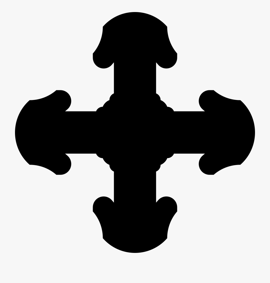 Silhouette,symbol,cross - Christian Cross, Transparent Clipart